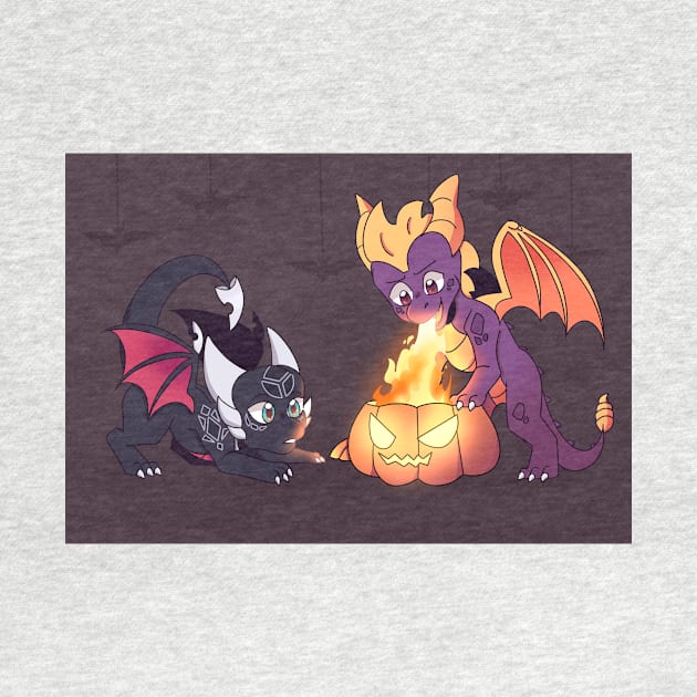 Halloween Spyro by Dragnoodles